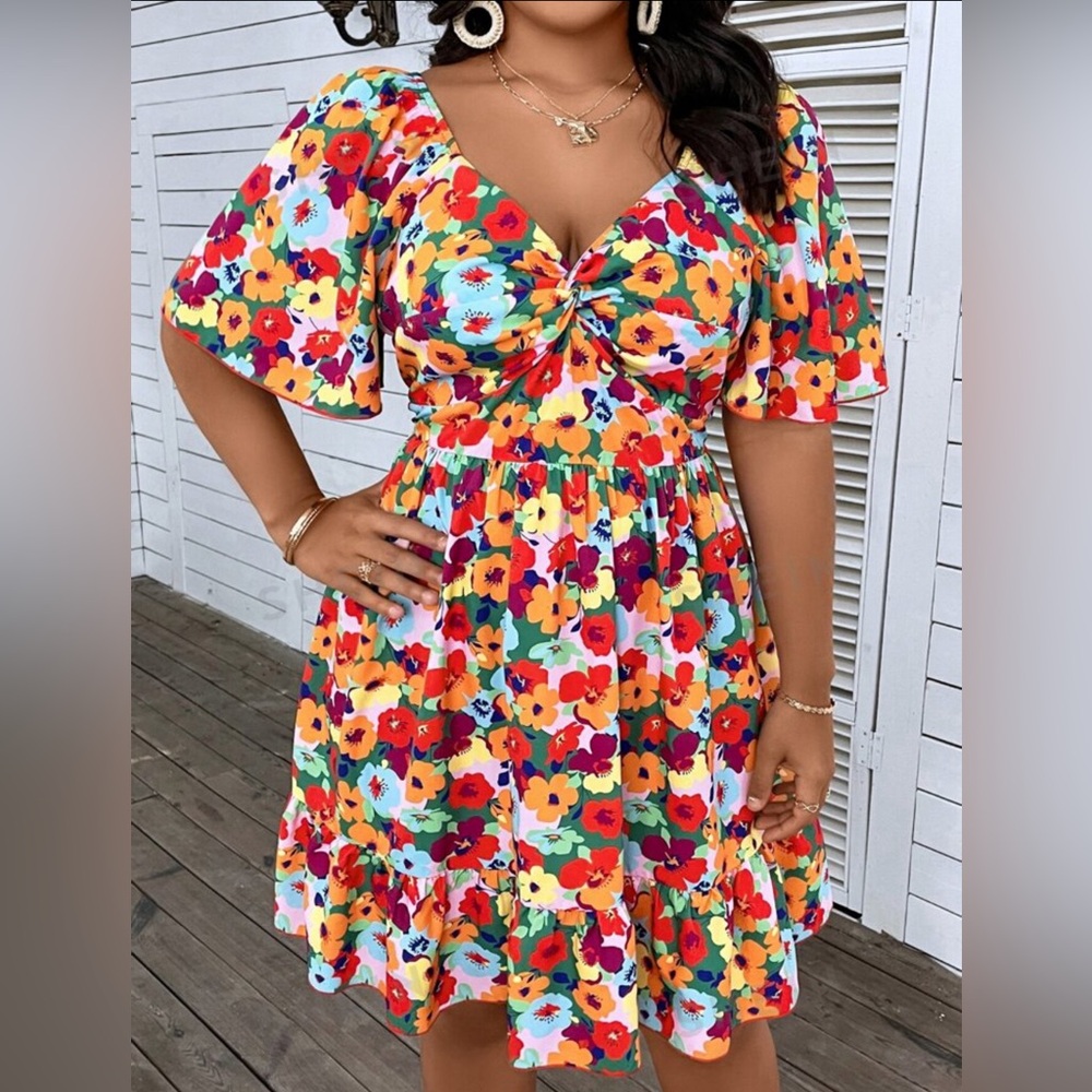 Floral vacation dress